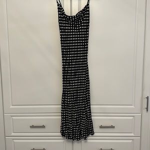 Zara Polka Dot Midi Slip Dress